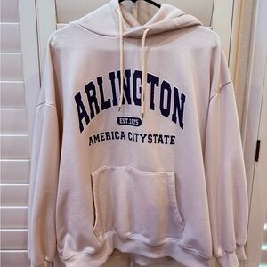 2/$20 Arlington Graphic Hoodie in Cream